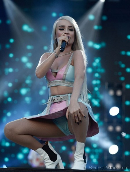 Kim Petras Upskirt On Stage