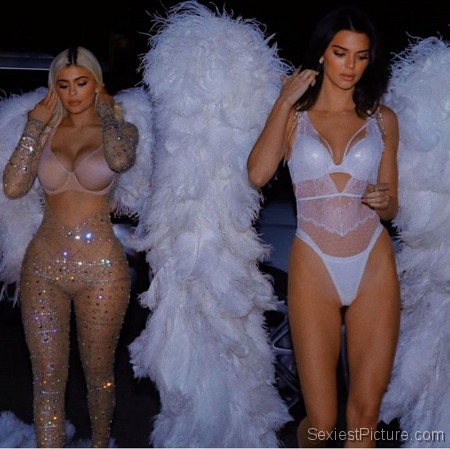 Kylie Jenner and Kendall Jenner Sexy Lingerie