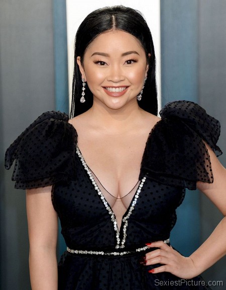 Lana Condor Braless Boobs