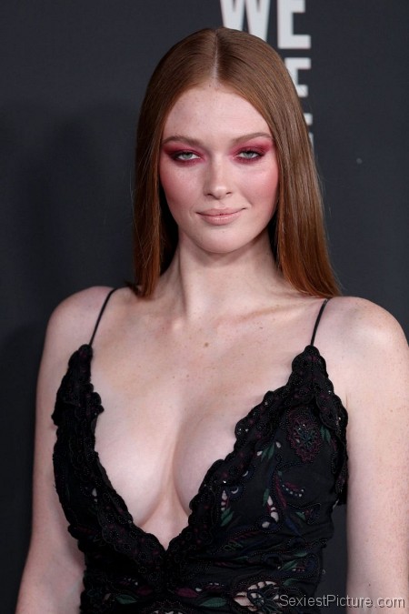 Larsen Thompson Braless Cleavage