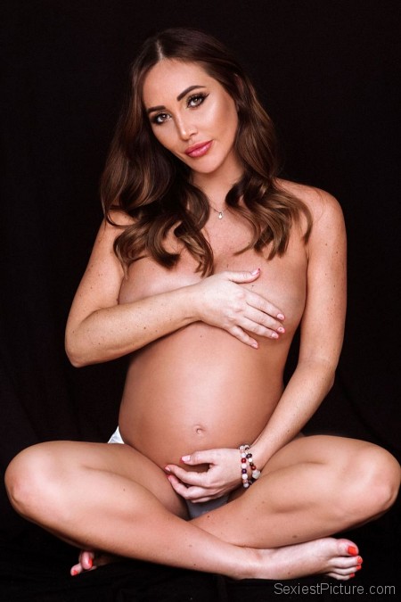 Lauryn Goodman Topless and Pregnant