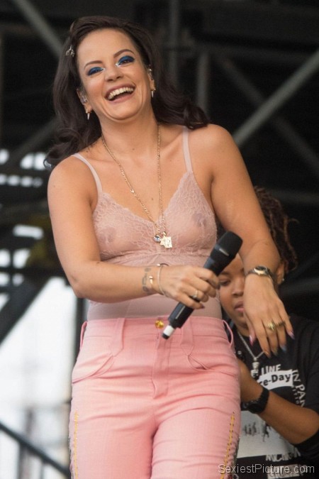 Lily Allen See Through Boobs