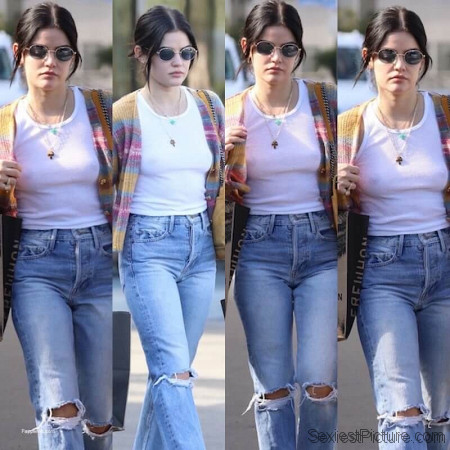 Lucy Hale Braless Tits