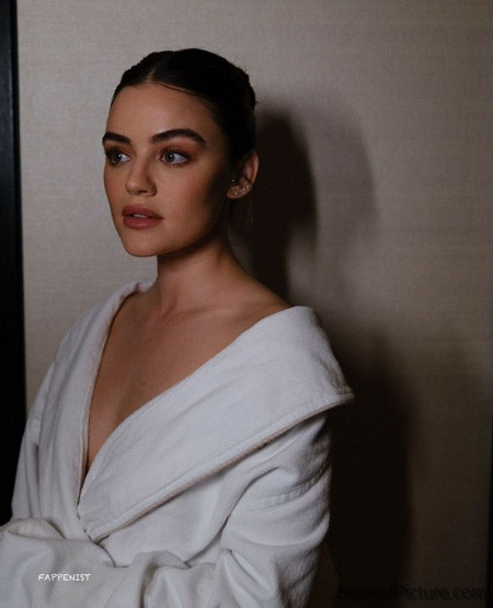 Lucy Hale Tits in a Robe