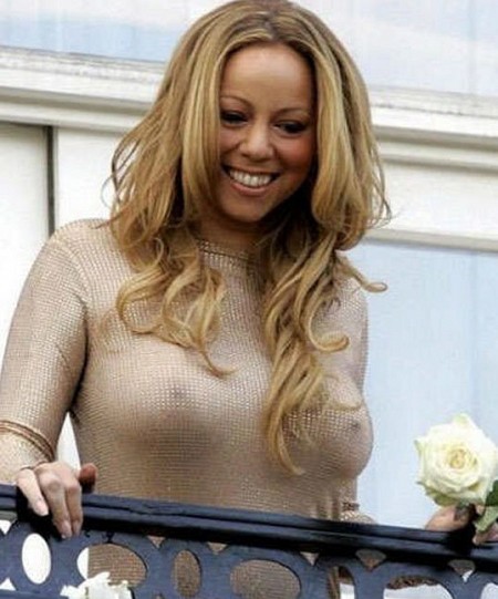 Mariah Carey see through top huge boobs big tits