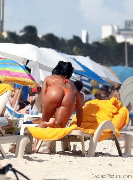 Maripily Rivera Sexy Ass Thong Bikini