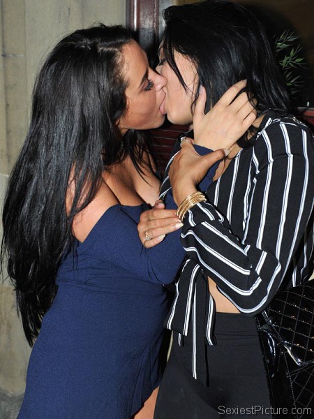 Marnie Simpson and Chloe Ferry kissing