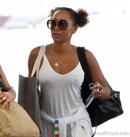 Mel B Braless Boobs