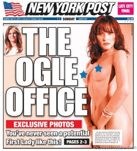 Melania Trump nude naked New York Post First Lady 