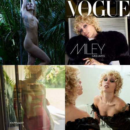 Miley Cyrus Nude and Sexy Vogue 2025