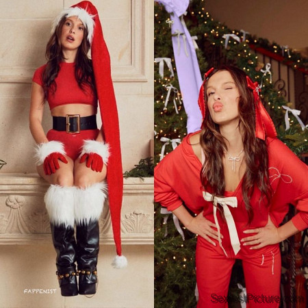 Millie Bobby Brown Sexy Christmas Shoot