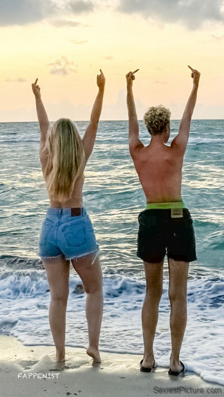 Nathalie Emmanuel Topless Beach