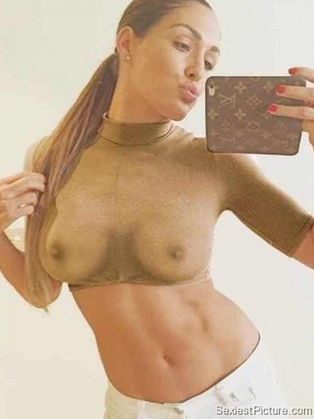 Nikki Bella see through boobs big tits