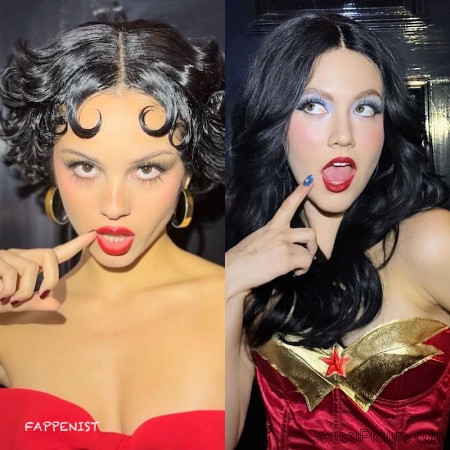 Olivia Rodrigo and Iris Apatow Big Tits Halloween