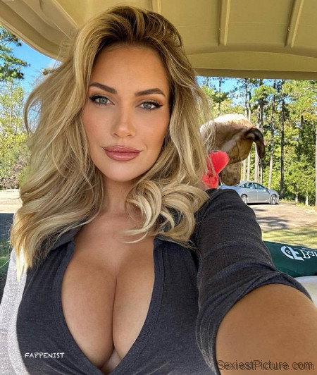 Paige Spiranac Big Tits Pressed Together