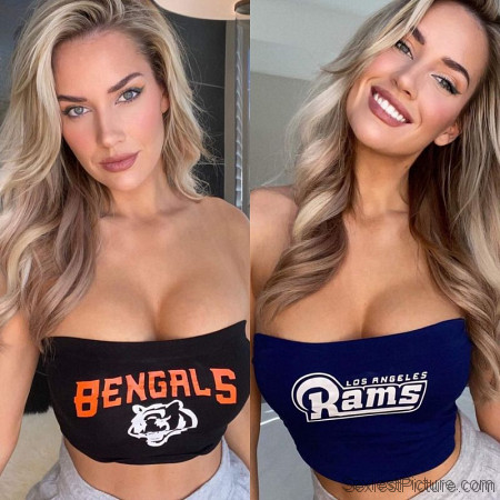 Paige Spiranac Super Bowl Tits