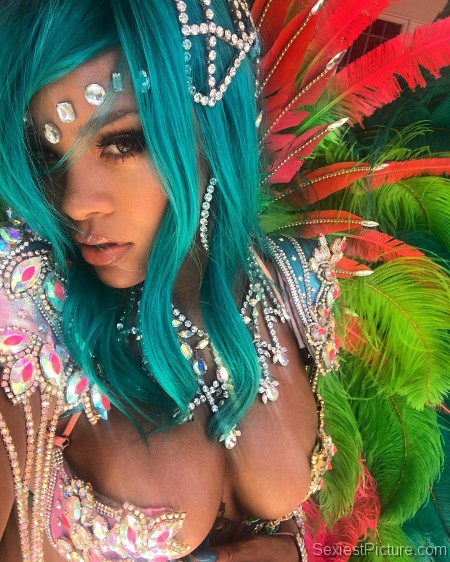 Rihanna boobs at carnival