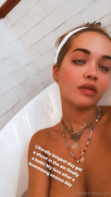 Rita Ora Big Tits in The Bath