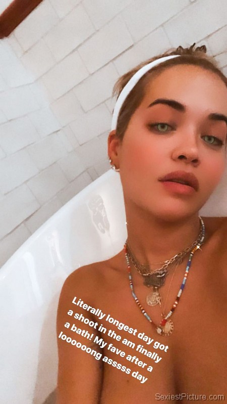 Rita Ora Big Tits in The Bath