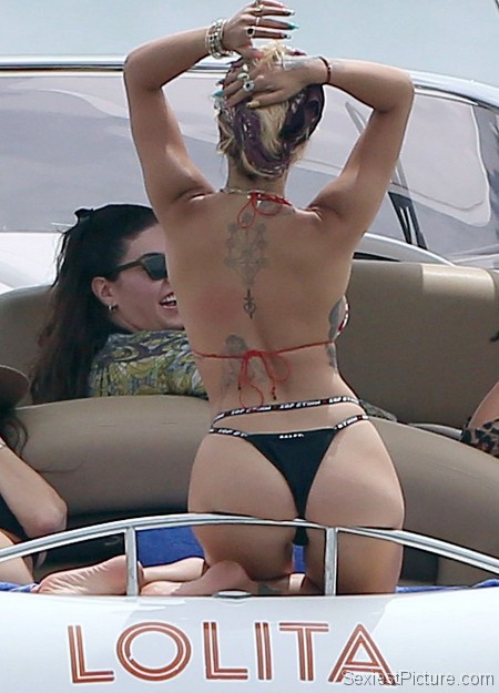 Rita Ora Sexy Ass Thong Bikini
