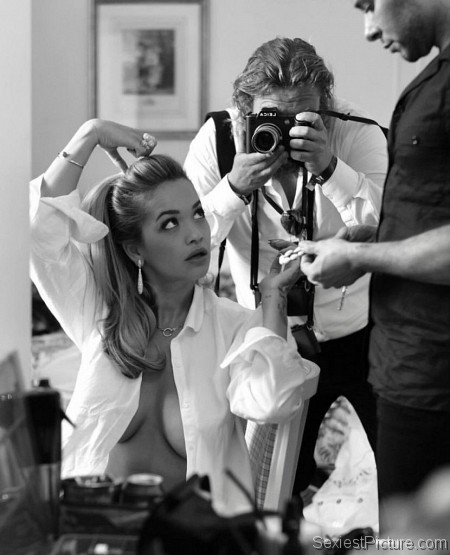 Rita Ora topless