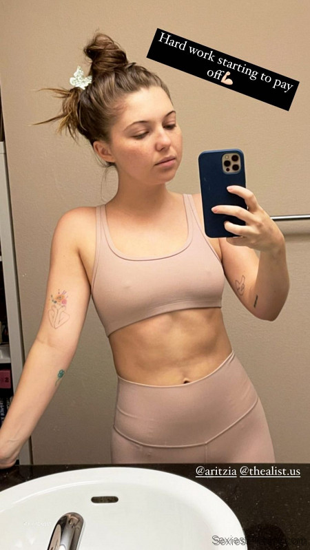 Sammi Hanratty Big Tits Nipples and Abs