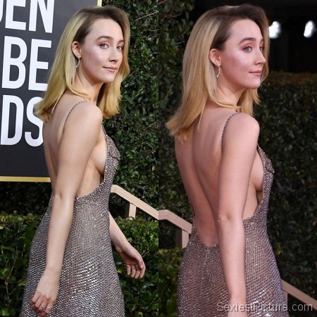 Saoirse Ronan Braless Sideboob