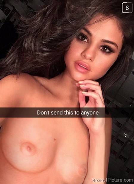 Selena Gomez nude naked topless snapchat leaked boobs big tits