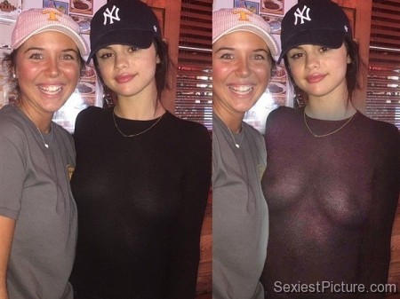 Selena Gomez Sexy See Through Boobs Big Tits