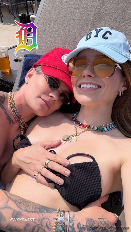 Sophia Bush Tits Tanning