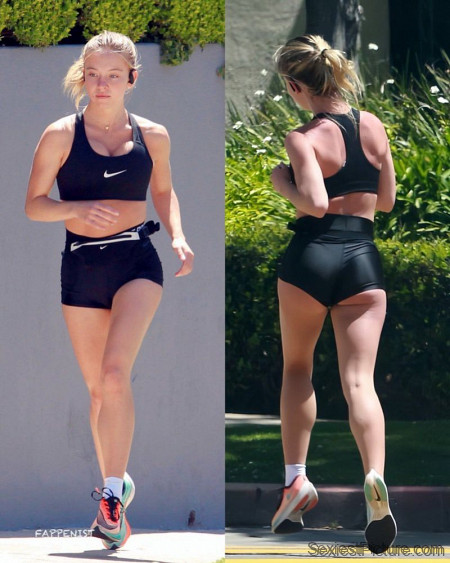 Sydney Sweeney Tits and Ass Jogging