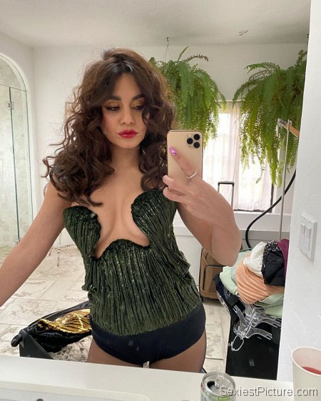 Vanessa Hudgens Braless Boobs