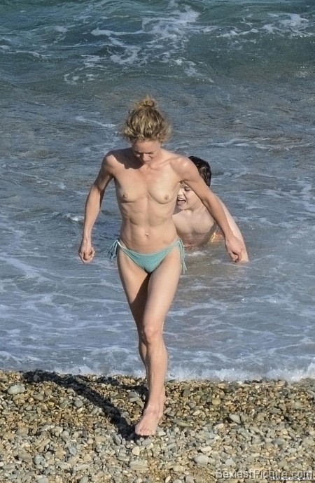 Vanessa Paradis nude beach topless boobs tits bikini paparazzi leaked