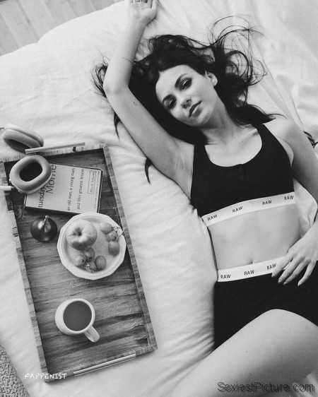 Victoria Justice Underwear in Bed