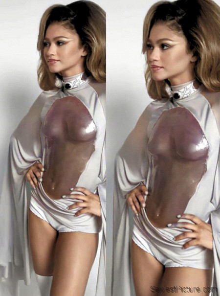 Zendaya Boobs Behind The Scenes